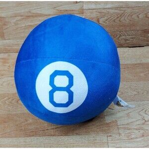 Magic 8 Ball Blue Toy Factory 8" Plush Stuffed Toy